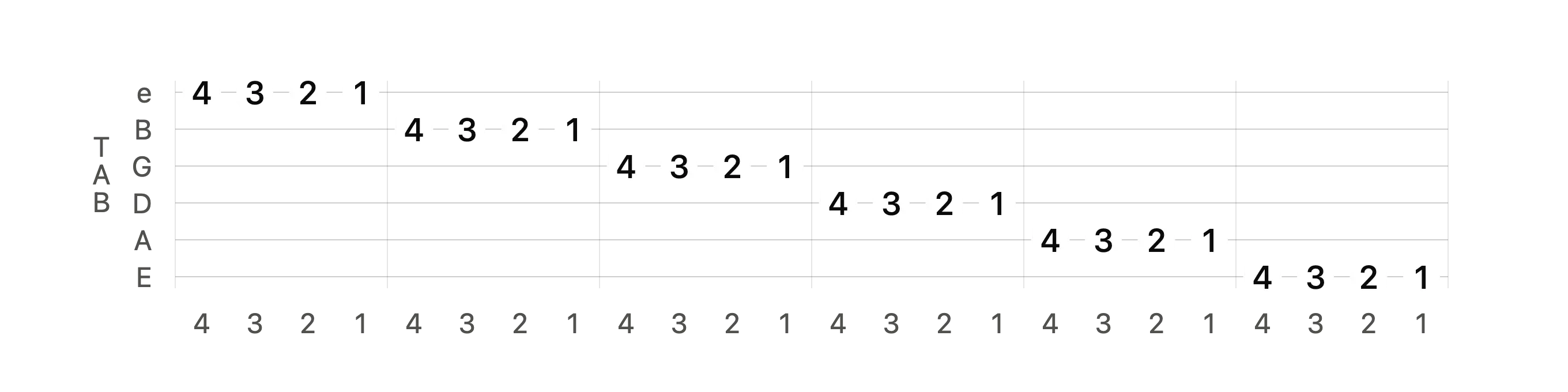 Crawling Scale Descending Tab